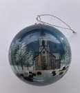 Snåsa kirke / Snåasen gærhkoe - Julekule thumbnail