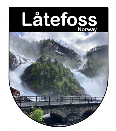 Låtefoss - Klistremerke