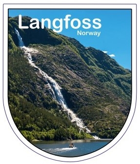Langfoss - Klistremerke